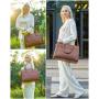 LOVEVOOK 15.6 17 Inch Laptop Handbags for Office Ladies Large Leather Tote Work Bag Women Waterproof Business Computer Briefcase