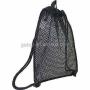 Gelory Factory Wholesale Breathable Polyester Mesh Net Drawstring Bag Durable Gym Bag For Women Men