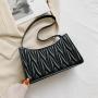 Custom Logo Designer Fashion Ruched Crossbody Bag China Wholesale PU Ladies Purses Girl Pure Color Square Hand Bag