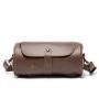 2022 Fashion Men's Designer Bag Large Capacity PU Leather Retro Cylinder Shoulder Purse Combine Colors Flap Zipper Messenger