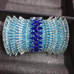 Luxury Crystal Metal Chain Women Handmade Evening Bags Wedding Clutch Bag Party Rhinestone Evening bags