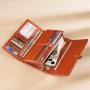 ZWY264 Wholesale Women RFID Multi-color Long Wallet Genuine Leather Lightweight Multi-Card Money Clip Daily Utility Card Pack