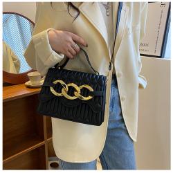 Korean Sling Solid Color Bag Women's 2022 New Chain Women's Bag Fashion Single Shoulder Messenger Small Square Bag