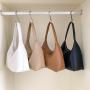 NEW Trendy Autumn&Winter Brown Tan Shoulder bags big women handbags ladies fashion shoulder purse vegan leather bags wholesale