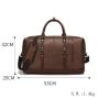 Large Capacity High Quality PU Leather Mens Travel Duffel Gym Sport Bag Vintage Weekender Overnight Luggage Storage Bag for Man