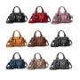 ZR548 New Fashion Women Handbag Simple PU Leather Zipper Shoulder Bag Female Texture Crossbody Polyester Cotton Dinner Bag