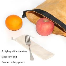 Collapsible Tyvek Material Reusable Brown Paper Lunch Bag Snack Tote Rectangle Lunch Box For Women
