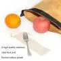 Collapsible Tyvek Material Reusable Brown Paper Lunch Bag Snack Tote Rectangle Lunch Box For Women