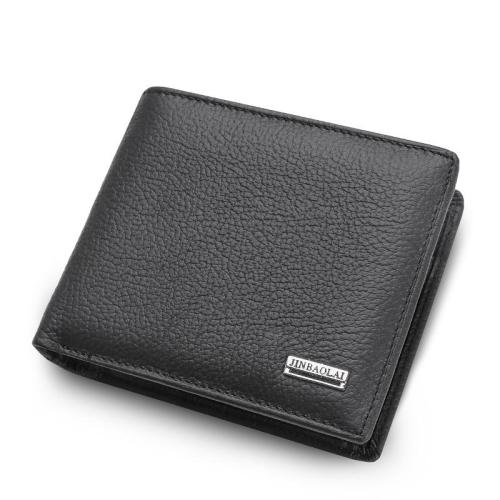 OEW154 Genuine Leather Cow Leather Wallets Classic Man Wallet Purse Wallets Slim Minimalist Business Money Clip