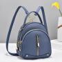 Backpack Female New Backpacks For Women Black Travel Backpack Soft leather School Bags for Teenage Girls