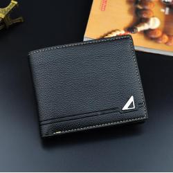 Hot sell   2022 Men's wallet  short fashion open soft wallet casual  pattern multi-card position large-capacity wallet for man