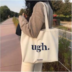 ZR884 Custom Logo Printed Recyclable Plain Cotton Fashion Canvas Shopping Tote Bag