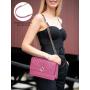 LOVEVOOK OEM ODM Wholesale Women Quilted Crossbody Leather Shoulder Purses With Chain Strap Stylish Clutch Purse Bags For Ladies