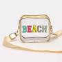 Fashion RTS Stadium Approved Candy Color Crossbody Clear PVC Bag Messenger Bag Clear Purse Transparent Shoulder Sling Bag