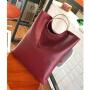 Factory Ready To Ship Pu Leather Women Handbag Shopping Tote Bag Crossbody Clutch   2 Pcs Lady Handbag