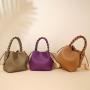 New versatile leather one shoulder crossbody elegant handbag