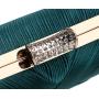 2024  beauty women satin woven clutch bag woman evening bag