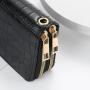 New Fashion and Popular Crocodile Pattern Double Zipper Wallet