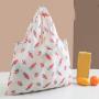 ZX008 Recycled Folding Shopping Bag Nylon Waterproof Storage Bag Multicolor Printed Grocery Washable Tote Bag Picnic Camping