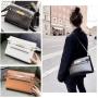 Genuine Leather New Fashion Women's Niche Design Crocodile Pattern classic style Single Shoulder Messenger Bag for lady