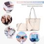 LOVEVOOK Stylish 3 in 1 ladies designer handbag sets luxury bags Tote Purse Shoulder Bag work women's purses and hand bags