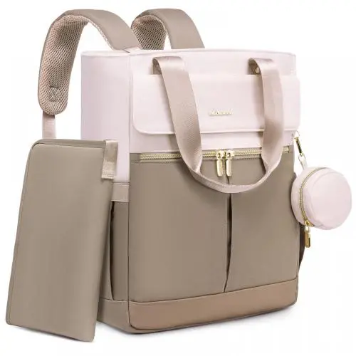Wholesale multifunctional Baby Diaper Tote Bags with Changing Pad Pacifier Case Fashion Travel Diaper Backpacks for Mom Dad