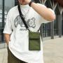 New Men's Shoulder Bag Multi use Nylon Anti Splashing Phone Bag