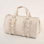 RTS Stock New Polyester Ruffle Personalized Glitter Patches Fashion Custom Women Girl Travel Duffel Bag