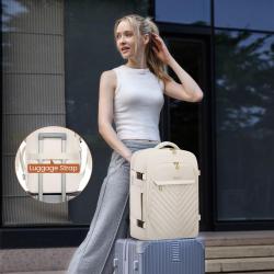 LOVEVOOK Custom 17" Travel Backpack with shoe bag TSA-friendly large capacity laptop backpack school college business travel bag