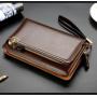 ZWY305 Hot Sale Men Business PU Clutch Bag Wholesale Waterproof Daily Useful Long Wallet New Fashion Multi-card Money Clip