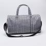 Keymay Manufacturer Custom Travel Duffle Bag Overnight Designer Bags Waterproof Nylon Houndstooth Check Checkered Fitness bags