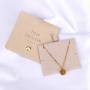 Custom Emboss Logo Microfiber Jewelry Flap Pouch Luxury Brown Envelope Suede Earring Necklace Packaging Jewellery Bag