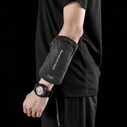 ZR457 Wristlet Armpack Sport Cycling Running Wrist Bag Waterproof Adjustable Mobile Phone Bag With Earphone Hole Outdoor Arm Bag