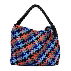 2024 Custom Colorful Woven Neoprene Tote Bag Handbag For Women Luxury With Clutch