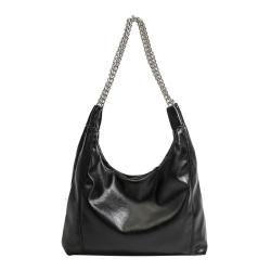 Luxury Designer Handbag Women Half Moon Tote PU Leather Half Moon Tote Handbags Zipper Lock Closure Large Size Solid Color Logo