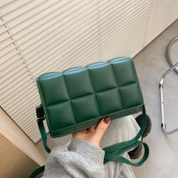 New Women's Bag Fashionable Checkered Small Square Bag