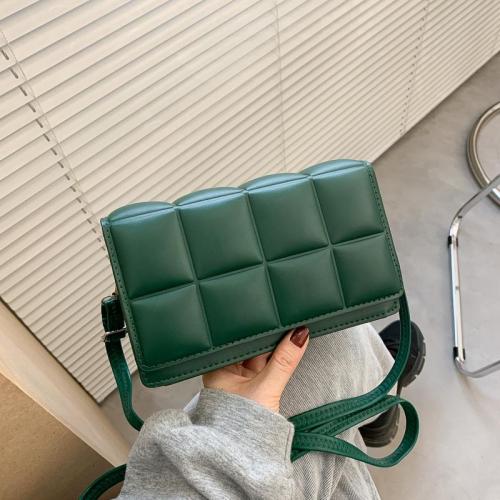 New Women's Bag Fashionable Checkered Small Square Bag