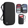 KBW306 2023 Wholesale Multifunctional Passport Bag RFID Anti-theft Card Case ID Bag Oxford Cloth Clutch Travel Passport Wallet