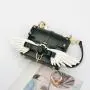 Custom Angel white wings PU cute decorative women's bag Portable zipper shoulder niche design plus logo Tote bag
