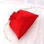 Wholesale Custom Logo Printing Red Satin Hair Bundle Extension Packaging Bag Luxury Soft Drawstring Gift Underwear Silk Pouch