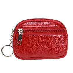 ZWY018 New Women Short Mini Wallet Wholesale Compact Zipper PU Leather Coin Purse Daily Fashion Solid Color Clutch Key Bag