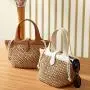Summer Straw Handmade Beach Tote Bag For Women Girls Bohemian Hawaii Vocation Woven Tote Handbags Accept Custom Logo