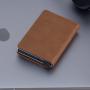 A7 binder metal wallet leather rfid wallet for men credit card wallet