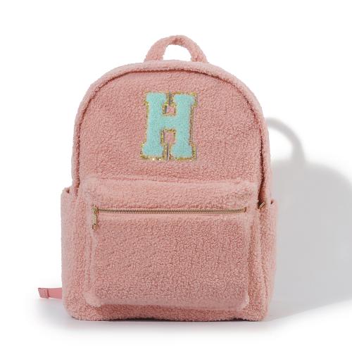 Pink Brown Tan Black Color Teddy Bear Bags Kids Soft Fluffy School Boys Girls College Student Packs Winter School Backpack Bags