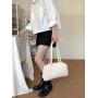 2024 Spring Korean Leisure Style Brown Shoulder Bag PU Leather Large Capacity Tote High Quality Handled Handbags for Women