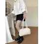 2024 Spring Korean Leisure Style Brown Shoulder Bag PU Leather Large Capacity Tote High Quality Handled Handbags for Women