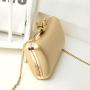 New arrival pearl decorate box gold clutch bags party wedding handbag fashion evening bag ladies purse  women clutches