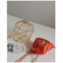 Custom unique design 2024 round ring bucket bag Fashion Embroidery Metal Iron Ring Birdcage Handbag Shoulder Metal Crossbody Bag