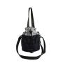New nylon drawstring bucket bag style color matching personalized versatile portable shoulder crossbody bag daily bag