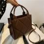 Gelory new fashion autumn and winter New simple ins rhombus tote bag large capacity shoulder crossbody Package